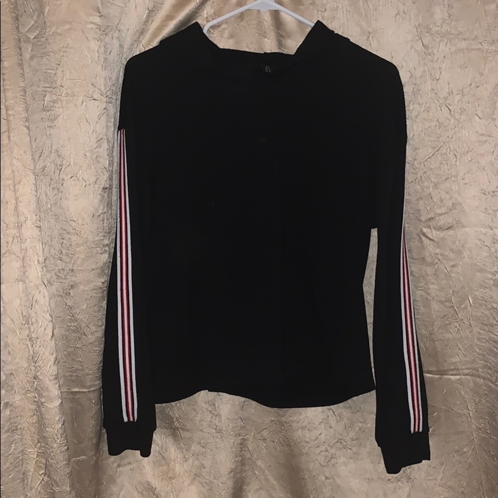 cute black striped sweatshirt